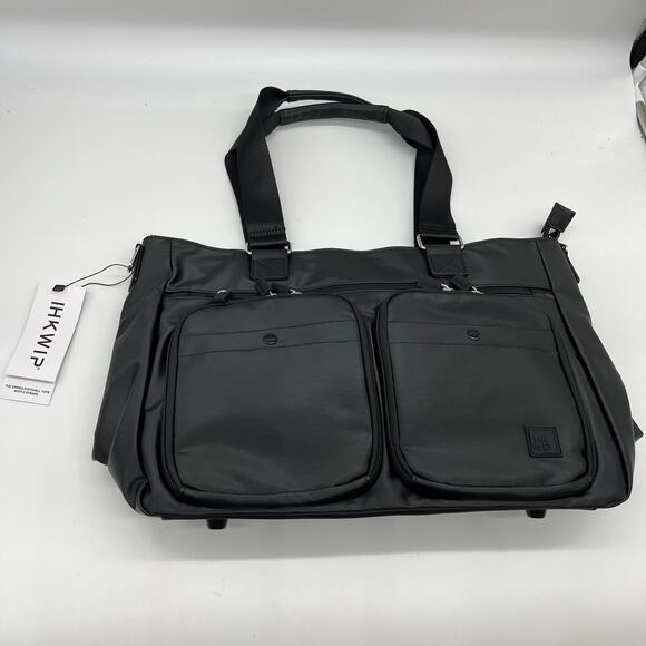 IHKWIP Cargo Catchall Tote with Two Crossbody Straps Metallic Black - Picture 1 of 11